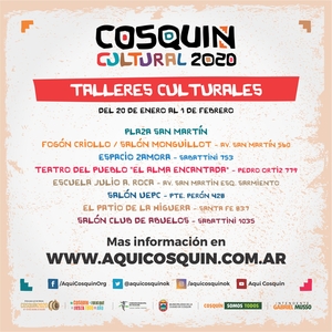 Grinfeld - Festival de Cosquin 2020 - Talleres Culturales