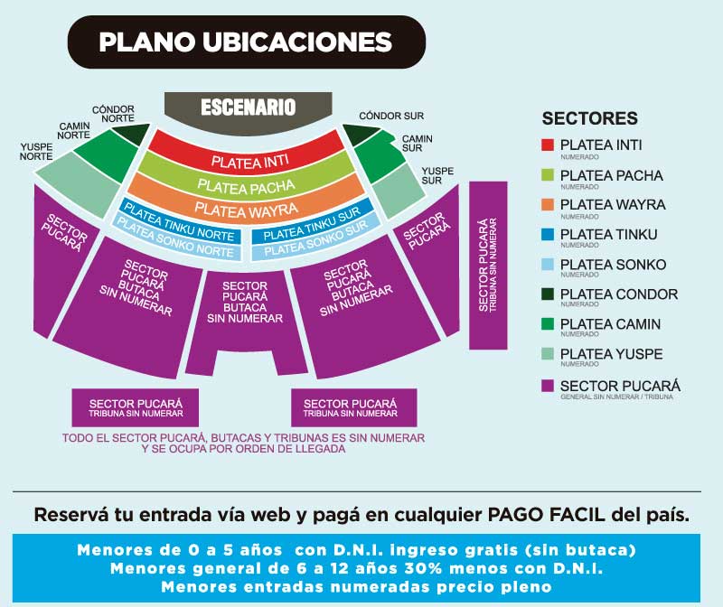 Grinfeld - Plano ubicaciones Festival de Cosquin 2019