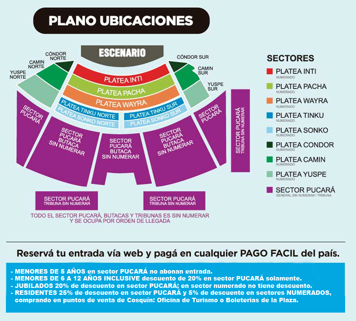 Grinfeld - Plano ubicaciones Festival de Cosquin 2019